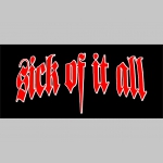 Sick of it All čierna mikina na zips s kapucou stiahnuteľnou šnúrkami